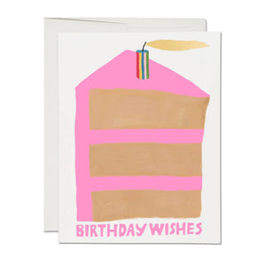Card - 'Birthday Wishes' - Piece of Cake