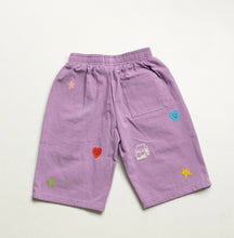 Load image into Gallery viewer, BY GEE - Cropped Wide Leg Cargo Pant Lavender
