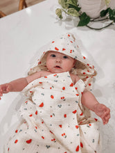 Load image into Gallery viewer, Over the Dandelions - Hooded Towel with Tassel: Sweet Pickings
