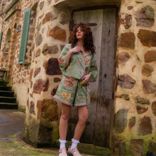 Load image into Gallery viewer, Wandering Folk - Dahlia Shorts - Moss
