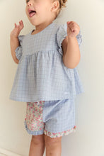 Load image into Gallery viewer, JUNI - Daisy Blouse Sky Gingham
