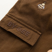 Load image into Gallery viewer, BY GEE - Cropped Wide Leg Cargo Pant -  Chocolate

