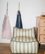 Load image into Gallery viewer, Philè - Striped Toddler Lounger – Green
