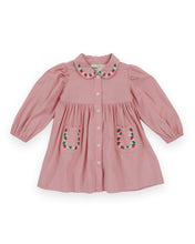 Load image into Gallery viewer, Goldie + Ace - Wild Strawberry Corduroy Collar Dress
