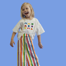 Load image into Gallery viewer, Golden Child - The Kaleidoscope Wide Leg Kids&#39;s Pants - Rainbow
