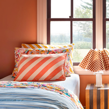 Load image into Gallery viewer, Castle - Watermelon Stripe Lumbar Cushion
