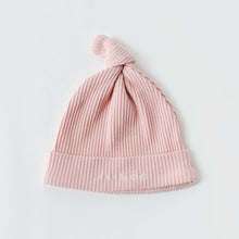 Load image into Gallery viewer, Rai &amp; Co Baby Beanie Ribbed Knotted: Beige
