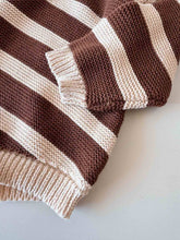 Load image into Gallery viewer, Freckles the Label - Cotton Knit Romper | Tiramisu Stripe
