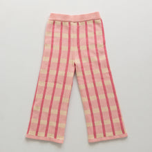 Load image into Gallery viewer, BY GEE - Cotton Check Knit Pants - Peony
