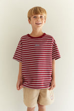 Load image into Gallery viewer, Juni - Zion Tee Cherry Stripe
