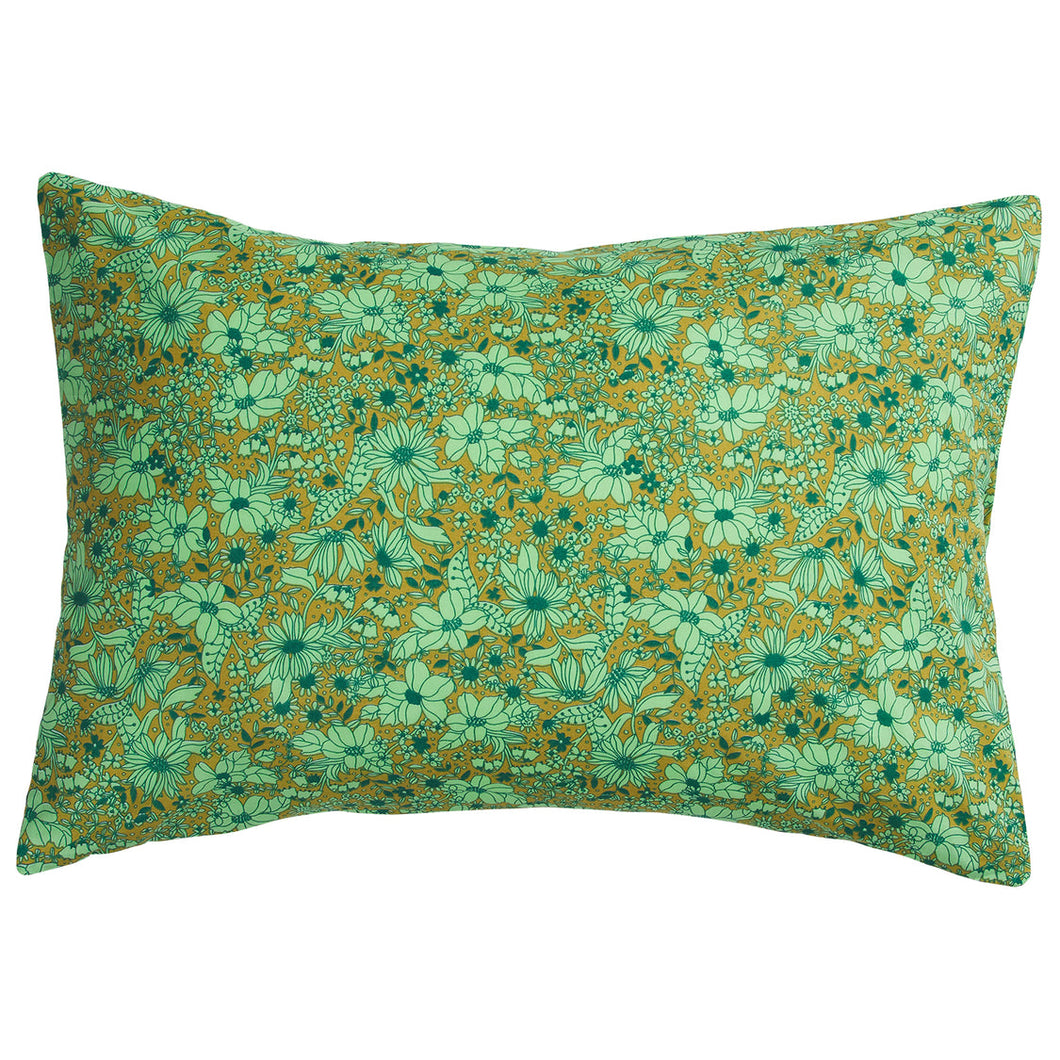 Evette Cotton Pillowcase Set - Olive - Standard