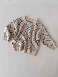 Freckles the Label- Cotton Knit Jumper | Bluebell
