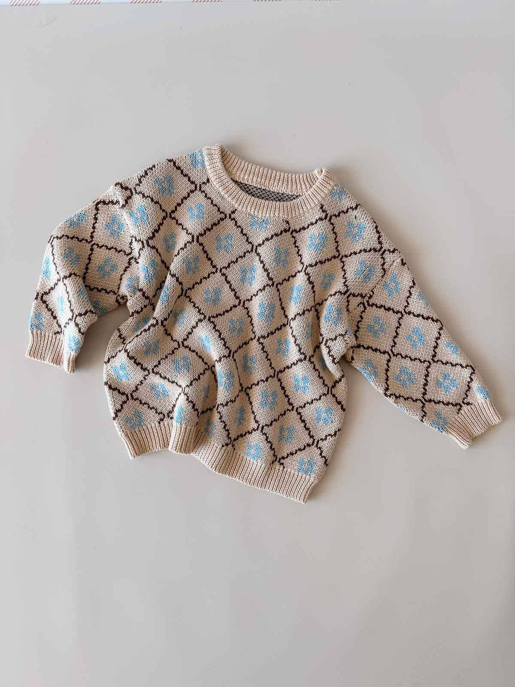 Freckles the Label- Cotton Knit Jumper | Bluebell