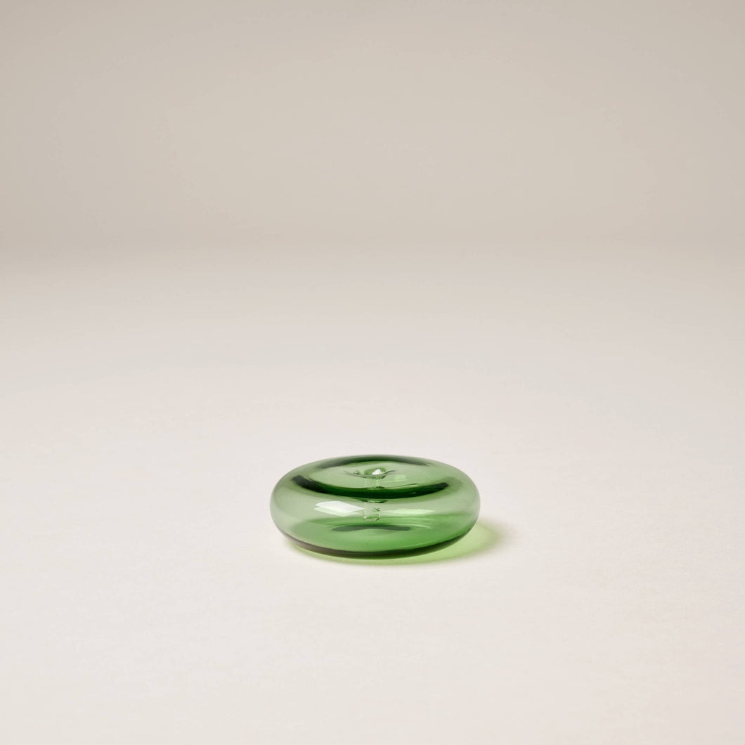 Gentle Habits - Glass Vessel Incense Holder - GREEN