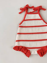 Load image into Gallery viewer, Freckles the label - Crochet Knit Cotton Romper
