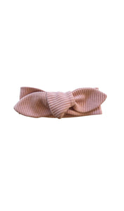 Rai Co Ribbed Knotted Headbands: Beige