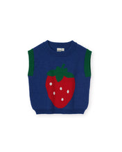 Load image into Gallery viewer, Goldie + Ace - Jumbo Strawberry Knit Vest
