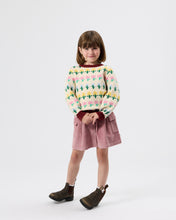 Load image into Gallery viewer, Goldie + Ace - Flower Garden Knit Jumper
