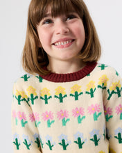 Load image into Gallery viewer, Goldie + Ace - Flower Garden Knit Jumper
