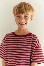 Load image into Gallery viewer, Juni - Zion Tee Cherry Stripe
