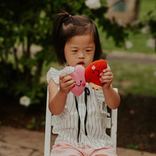 Load image into Gallery viewer, Plush Heart Baby Toy: Red
