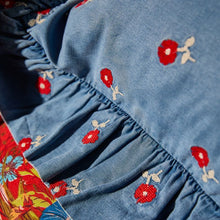 Load image into Gallery viewer, Sage X Clare - Anneliese Ruffle Pillowcase - Poppy

