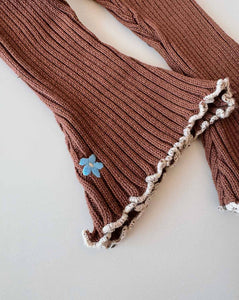 Freckles the Label - Cotton Knit Bell Pants | Bluebell