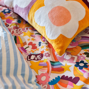 Castle - Summer Flowers Velvet Cushion