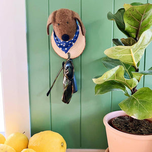 Dog Wall Decor / Hook - Cioccolato: With Hook