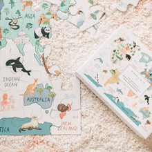 Load image into Gallery viewer, Mindful &amp; Co - World Map Floor Puzzle
