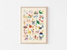 Load image into Gallery viewer, Alphabet Print - Modern Educational Kid&#39;s Wall Art: A4
