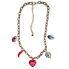 Load image into Gallery viewer, Gold Plated Charm Necklace
