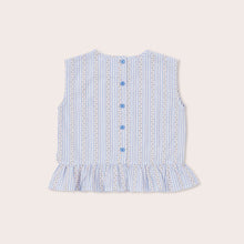Load image into Gallery viewer, Olive &amp; The Captain - Peaches Boxy Frill Singlet
