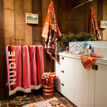 Load image into Gallery viewer, Sage x Clare - June Nudie Rudie Bath Sheet - Dahlia
