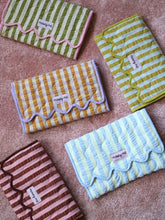 Load image into Gallery viewer, Mosey Me - Butter Blue Seersucker Change Mat

