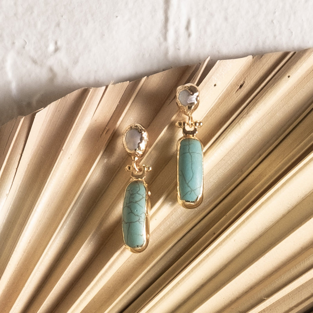 Inartisan - Amel Turquoise Earrings