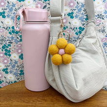 Load image into Gallery viewer, Felt Flower Keychain Charm
