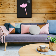 Load image into Gallery viewer, Castle - Baby Pink Lumbar Cushion
