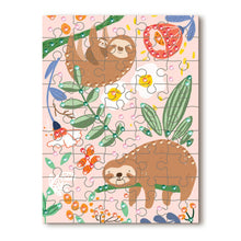 Load image into Gallery viewer, 45 Piece Kids Puzzle with Gems - Sloth
