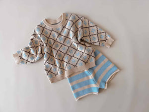 Freckles the Label- Cotton Knit Jumper | Bluebell