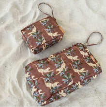 Load image into Gallery viewer, Wandering folk - Eye of the Jungle hazel Zip Bag - small
