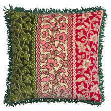 Load image into Gallery viewer, Thea Velvet Cushion - Kelp
