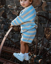 Load image into Gallery viewer, Freckles the Label - Cotton Knit Shorts | Sky Stripe:
