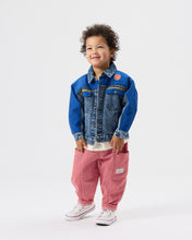Load image into Gallery viewer, Goldie + Ace - Twist Stripe Kit Pocket Pant Red
