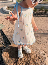 Load image into Gallery viewer, Freckles the Label - Bloom Pointelle Tie Dress | Pansy
