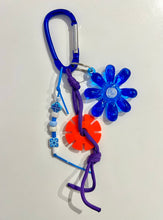 Load image into Gallery viewer, Olive Made - Flower Bag Charm - Green/Orange
