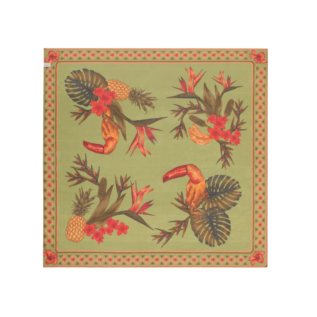 Wandering Folk - Cuban Tropical Sarong - Lime