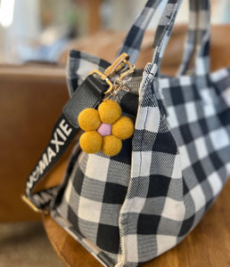 Felt Flower Keychain Charm