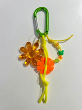 Load image into Gallery viewer, Olive Made - Flower Bag Charm - Yellow/Orange

