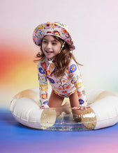 Load image into Gallery viewer, Halcyon Nights - Long Sleeve Zip Bather - Flutterby

